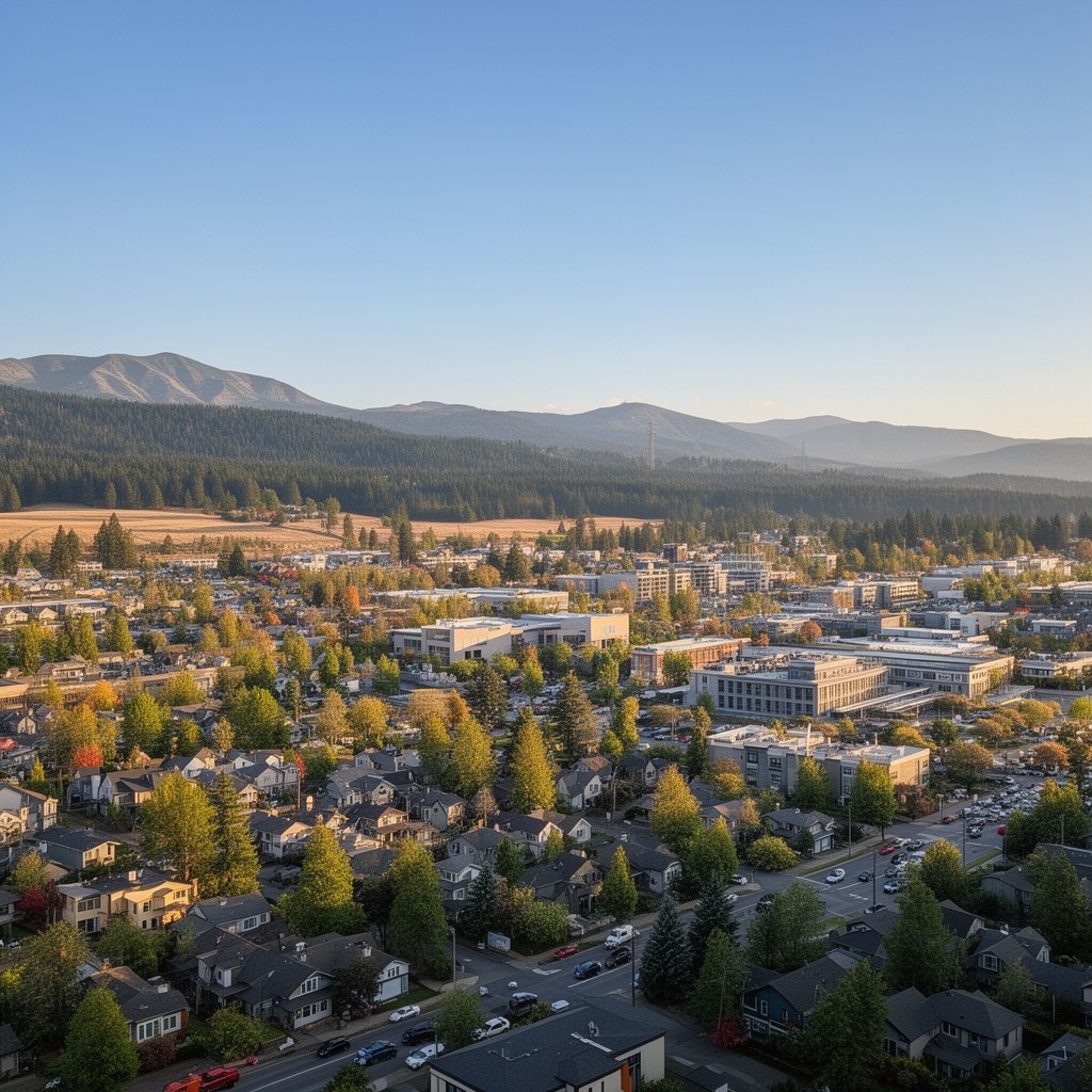 AI-generated illustration of Beaverton, Oregon