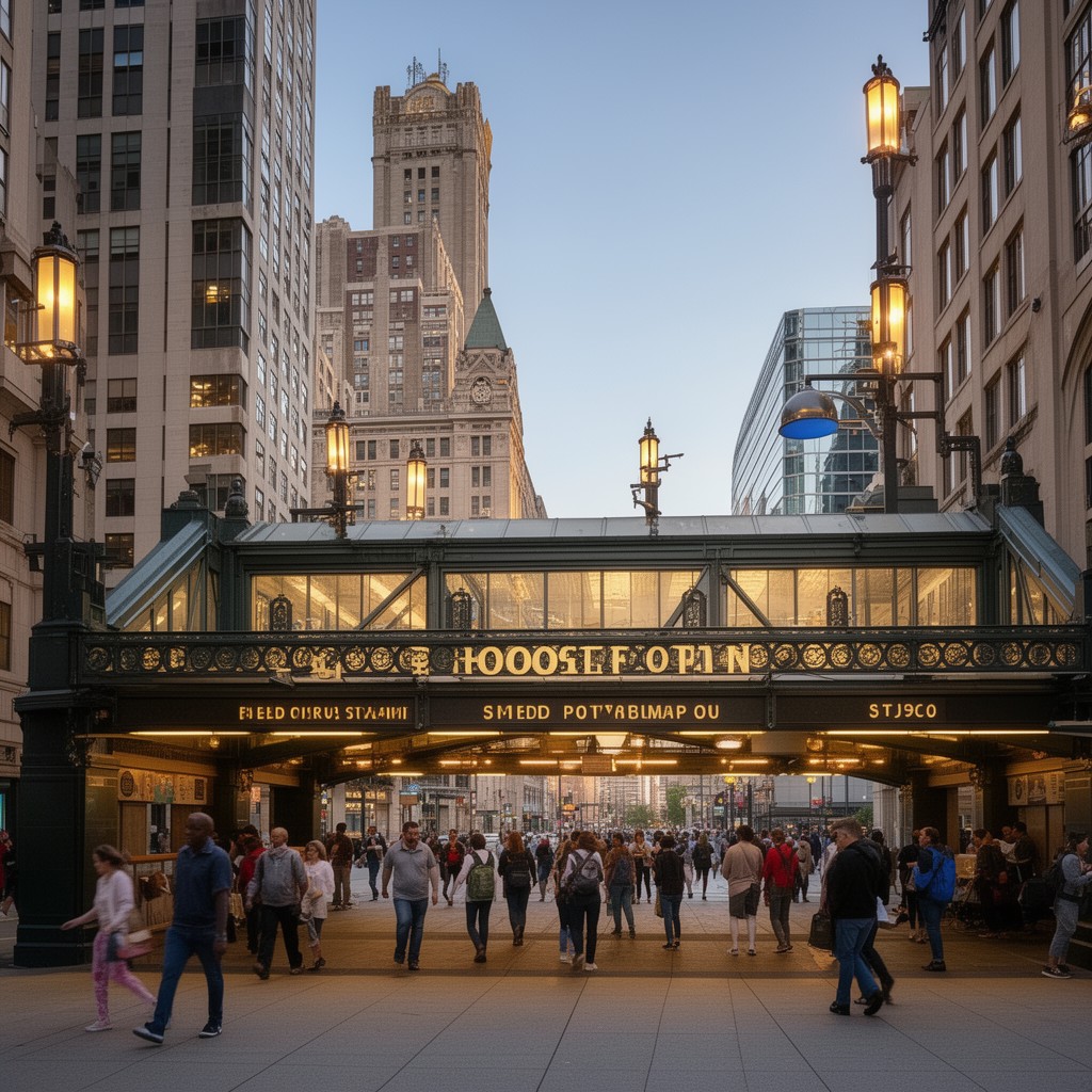 AI-generated illustration of Roosevelt station