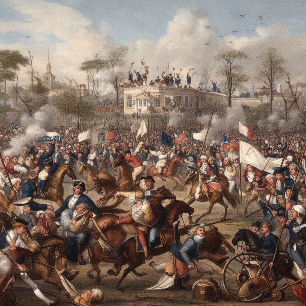 AI-generated illustration of Battle of Guilford Court House