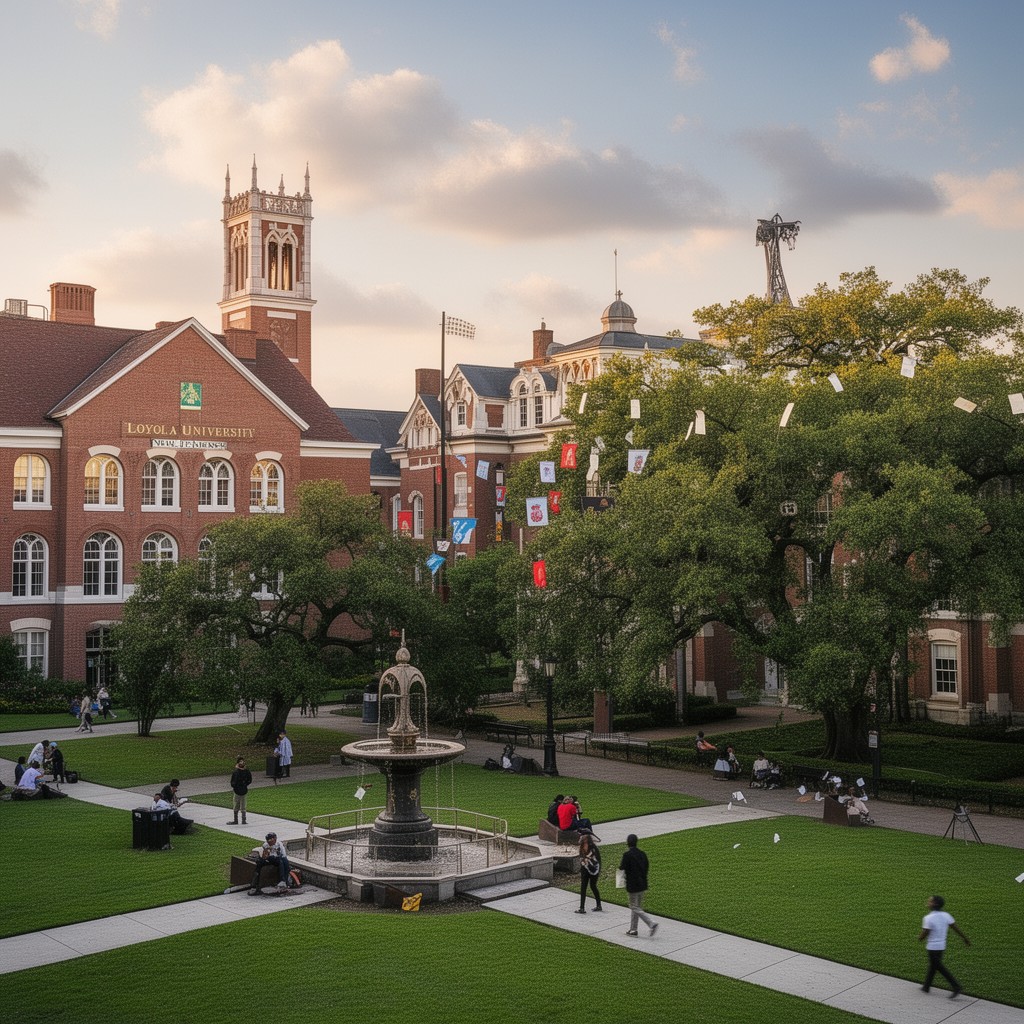 AI-generated illustration of Loyola University New Orleans