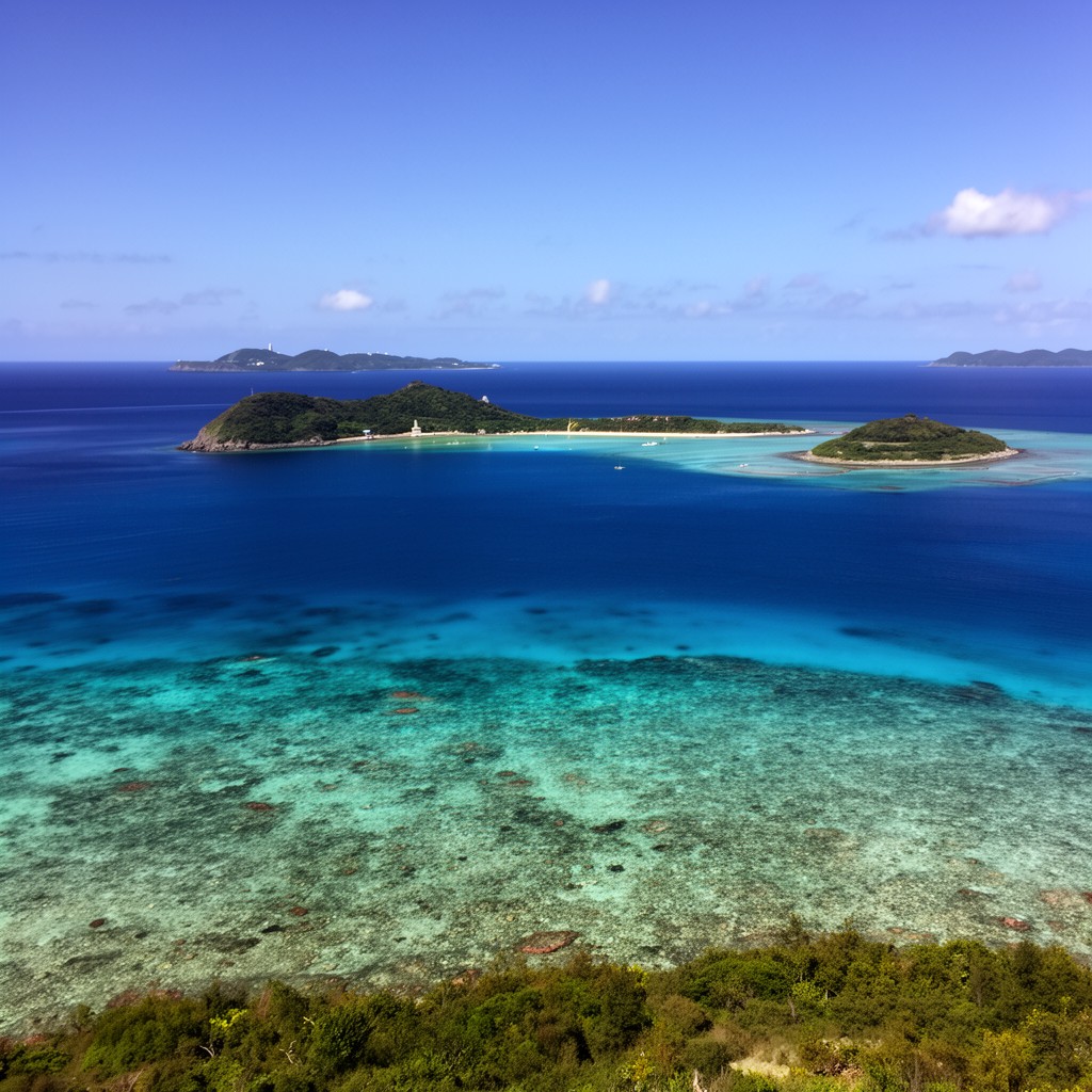 AI-generated illustration of Miyako Islands