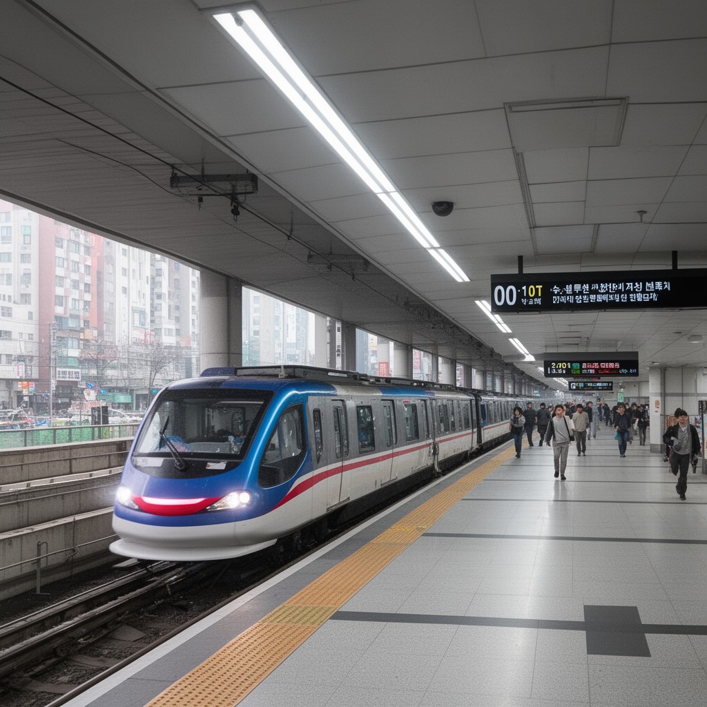AI-generated illustration of Busan Metro