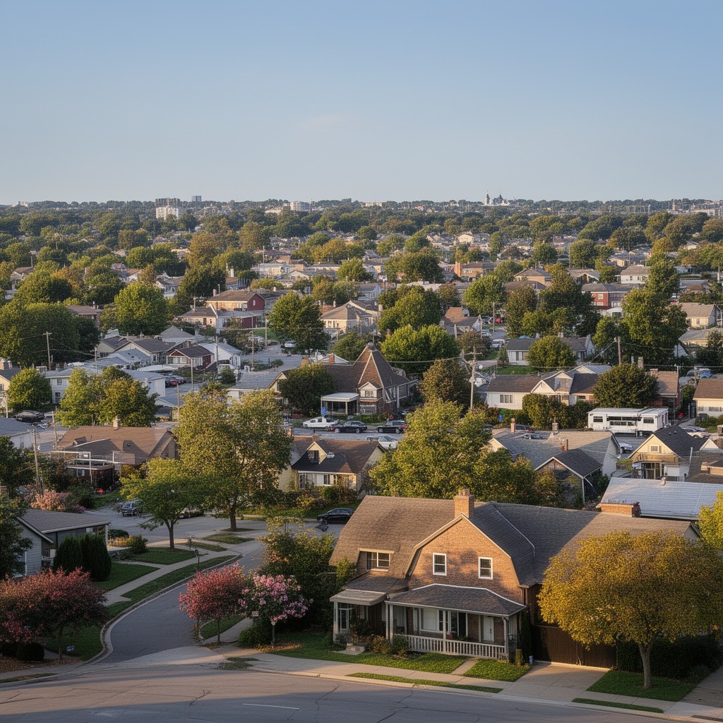 AI-generated illustration of Streamwood, Illinois