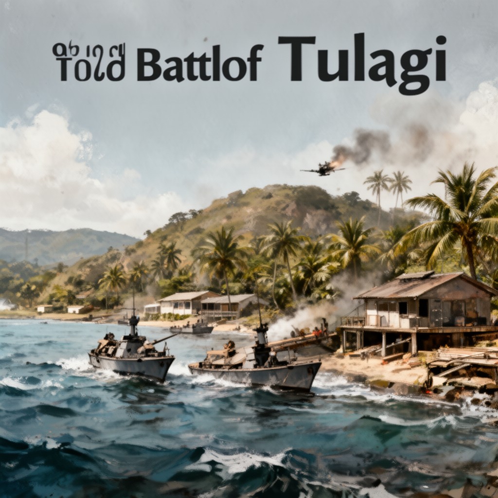 AI-generated illustration of Battle of Tulagi