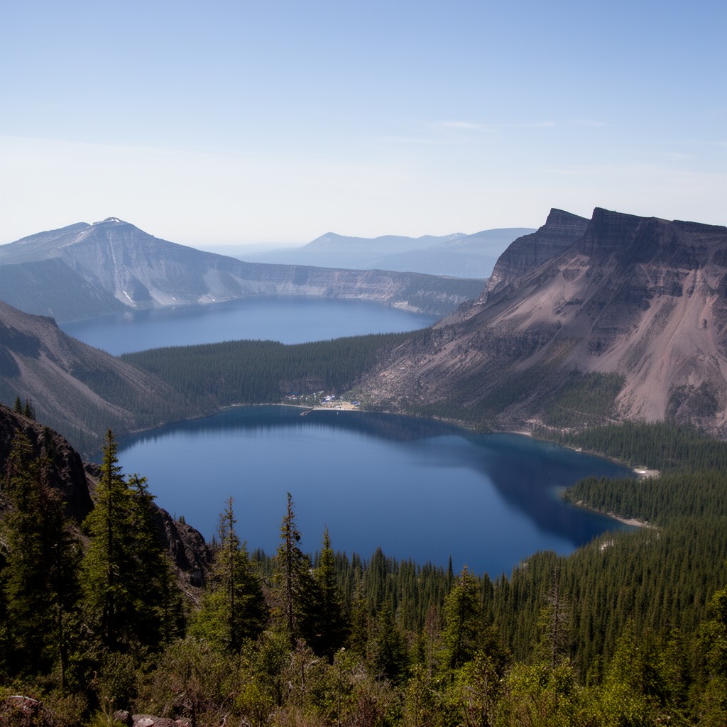 AI-generated illustration of Crater Lake National Park