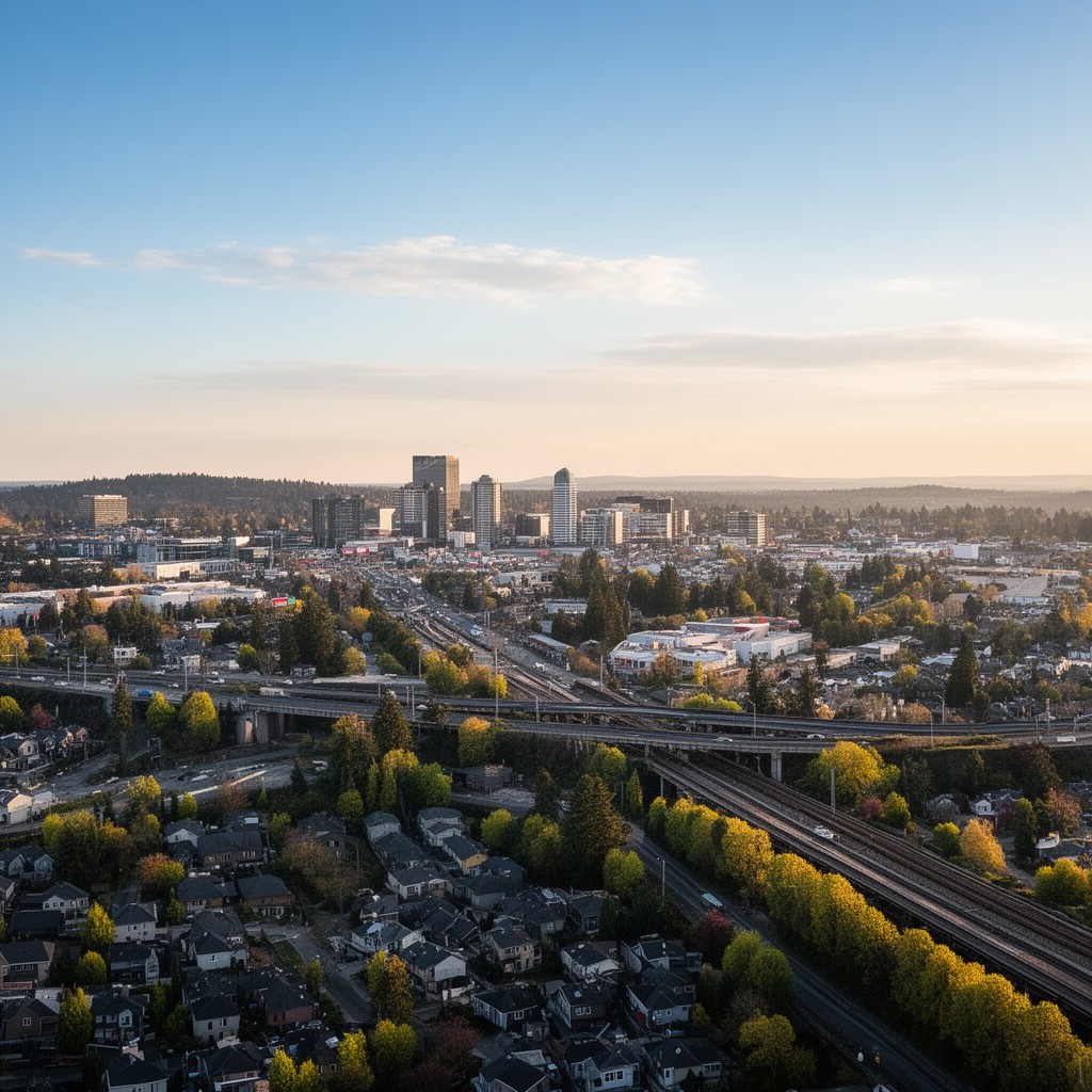 AI-generated illustration of Tigard, Oregon