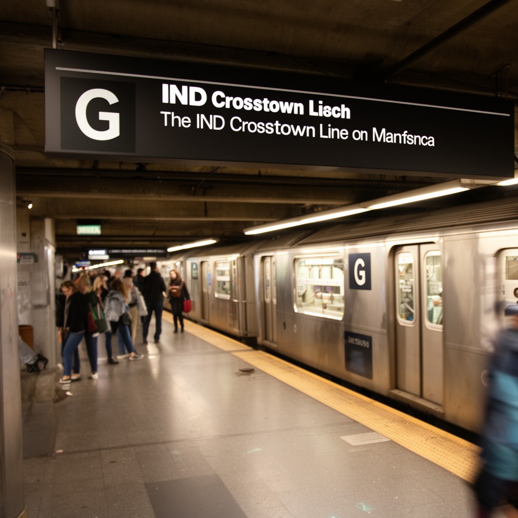 AI-generated illustration of IND Crosstown Line