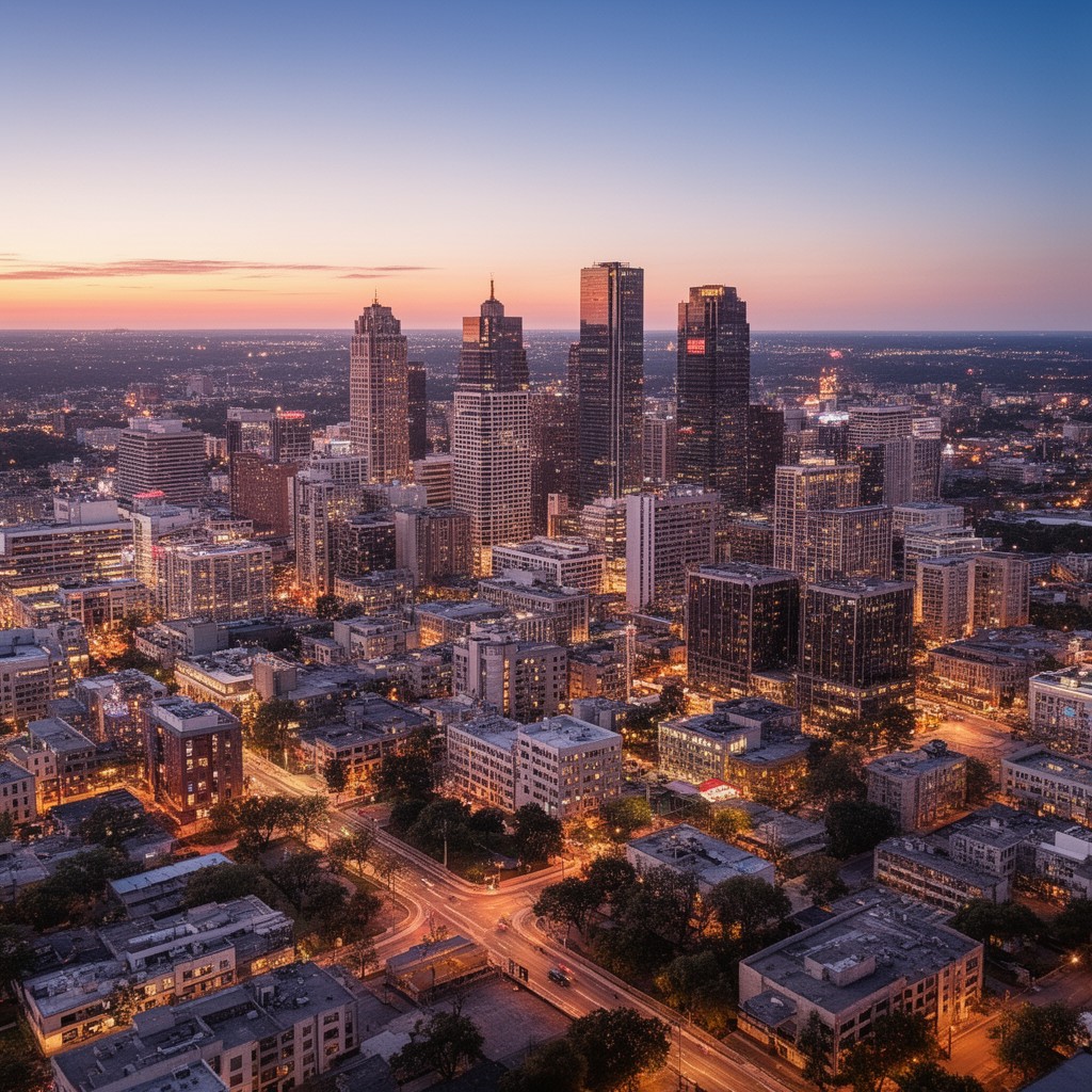 AI-generated illustration of Dallas, Texas