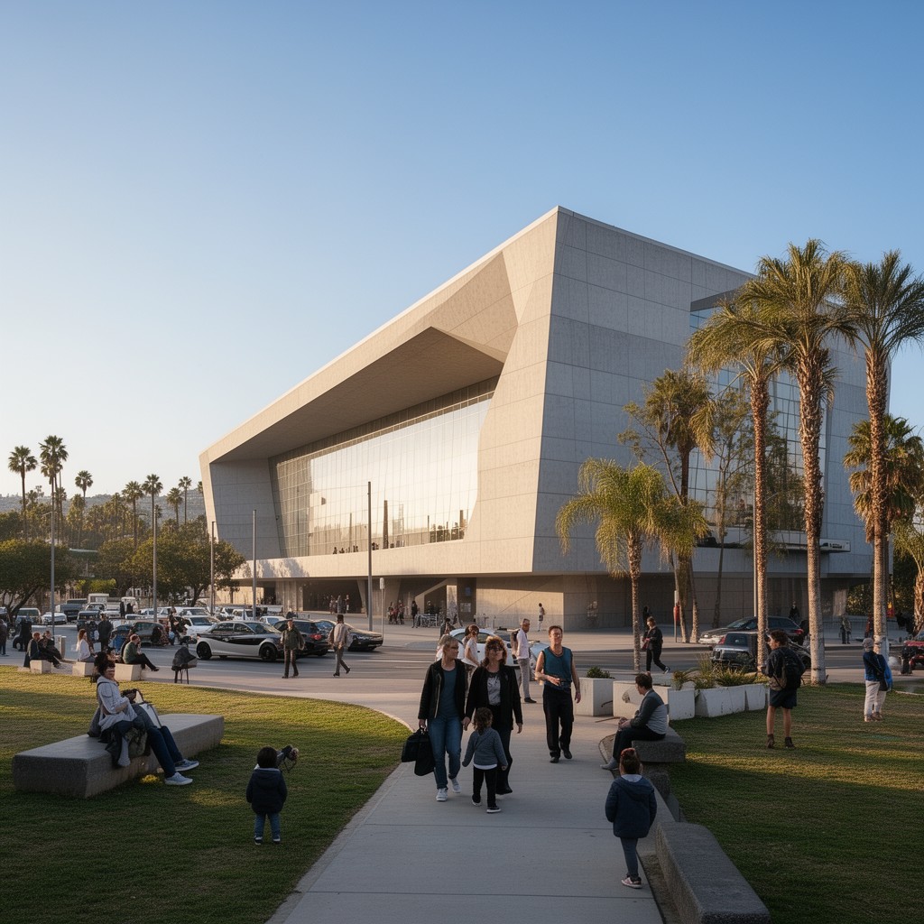 AI-generated illustration of Resnick Pavilion