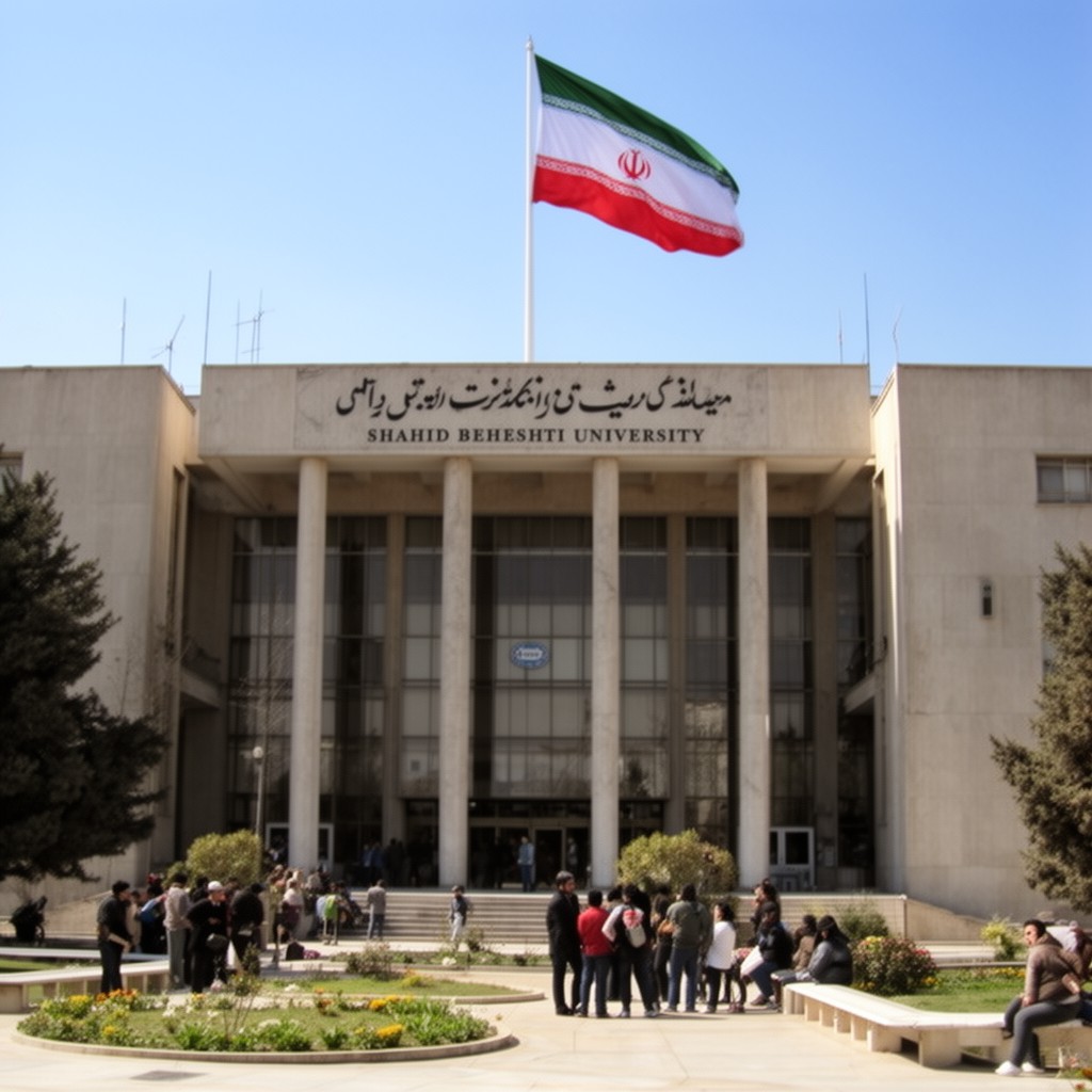 AI-generated illustration of Shahid Beheshti University
