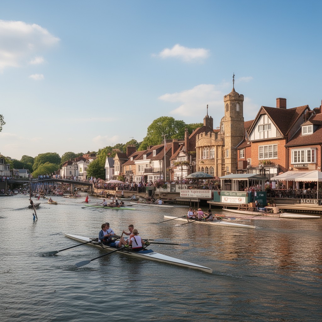 AI-generated illustration of Henley-on-Thames