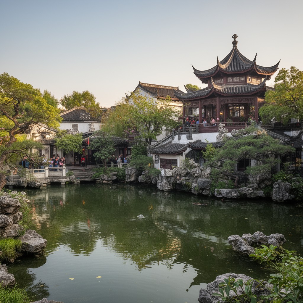 AI-generated illustration of Yu Garden
