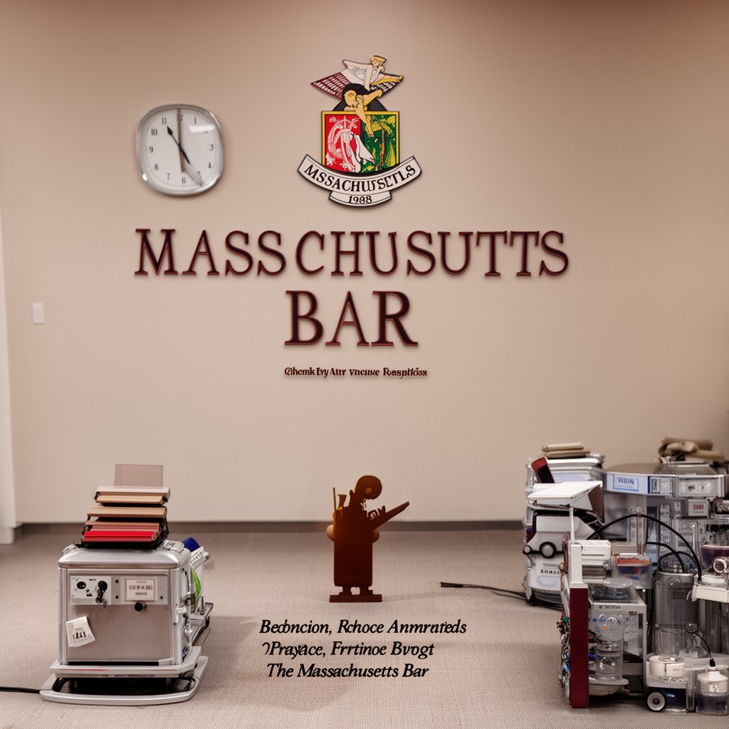 AI-generated illustration of Massachusetts Bar