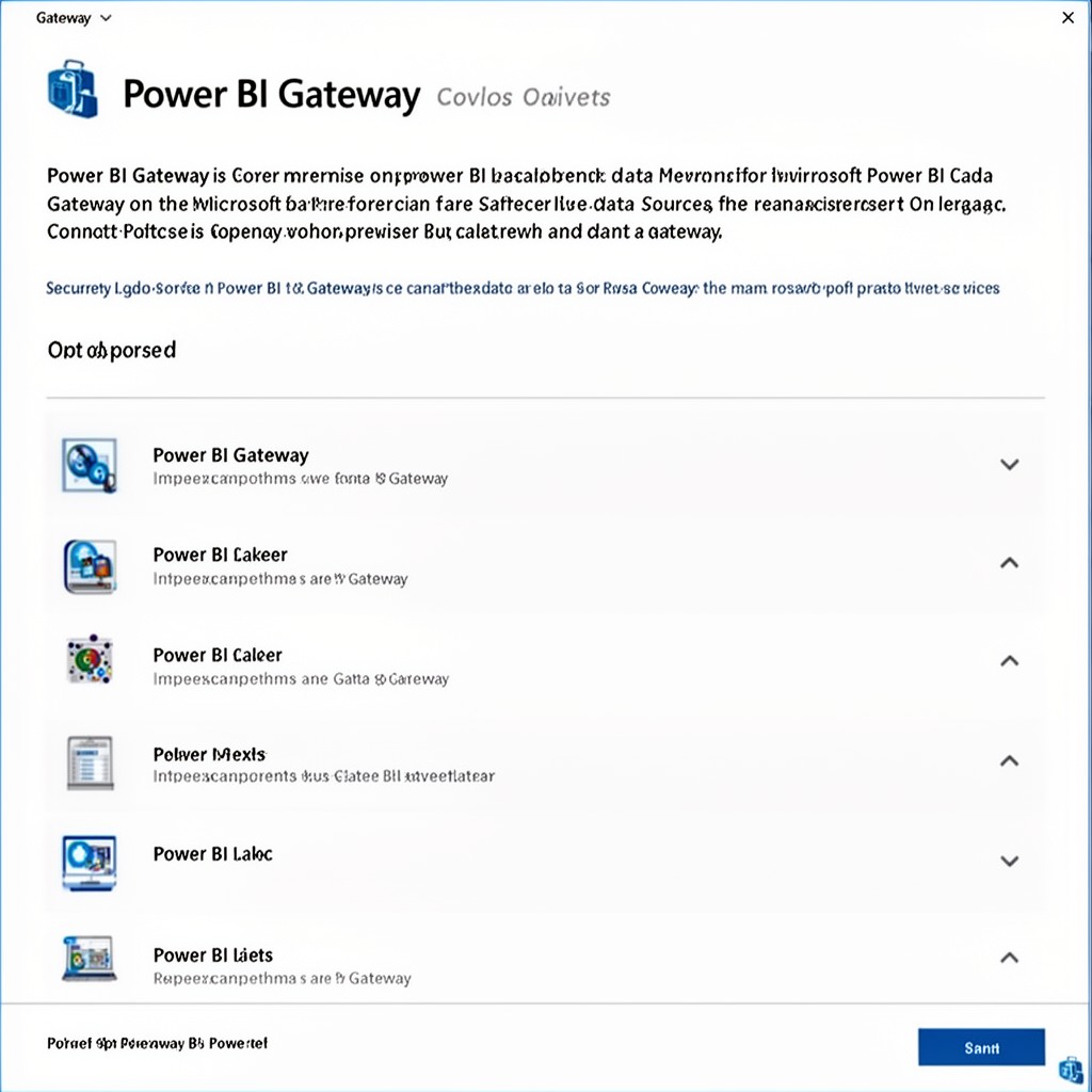 AI-generated illustration of Power BI Gateway