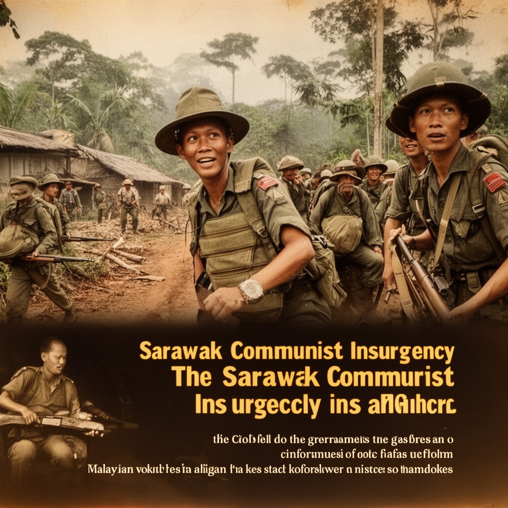 AI-generated illustration of Sarawak Communist Insurgency