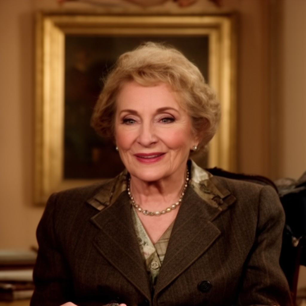AI-generated illustration of Joan Plowright