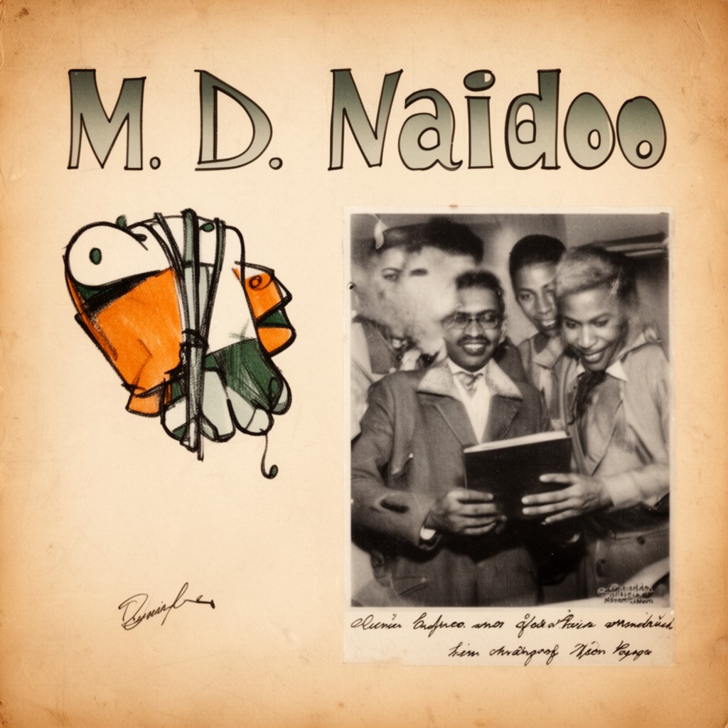 AI-generated illustration of M. D. Naidoo