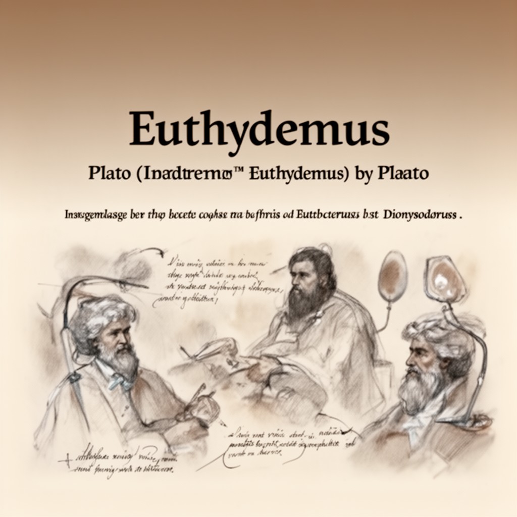 AI-generated illustration of "Euthydemus" by Plato