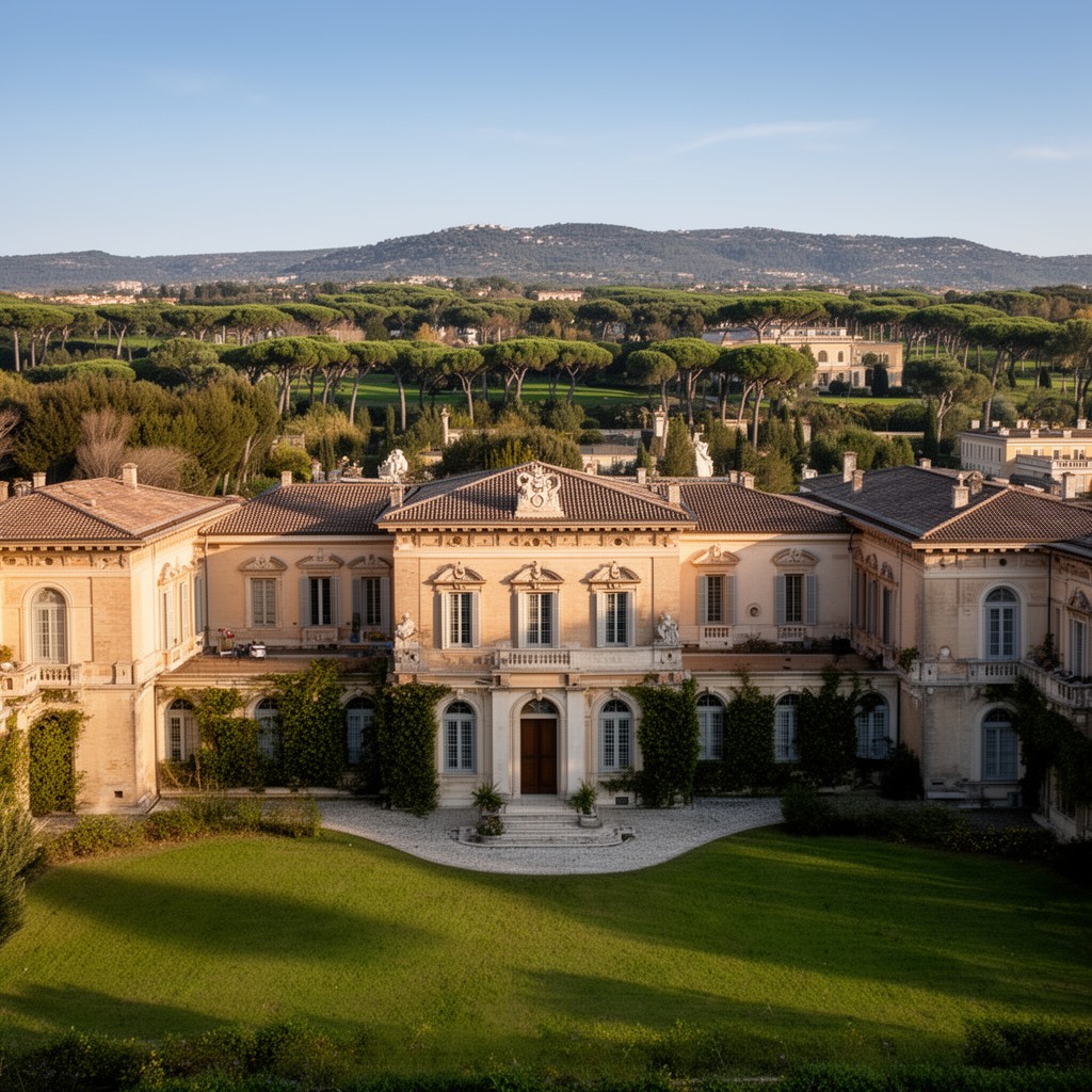 AI-generated illustration of Tenuta di Castelporziano