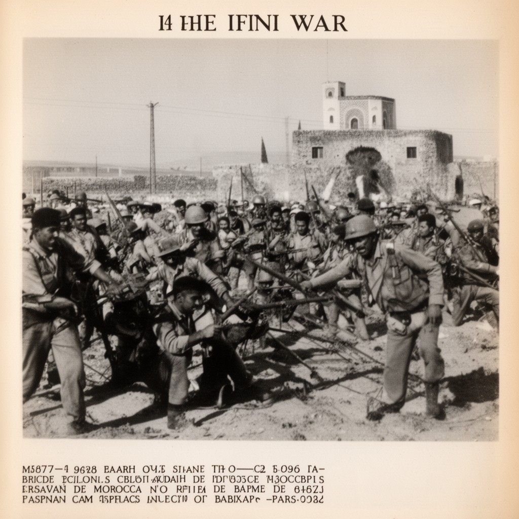 AI-generated illustration of Ifni War