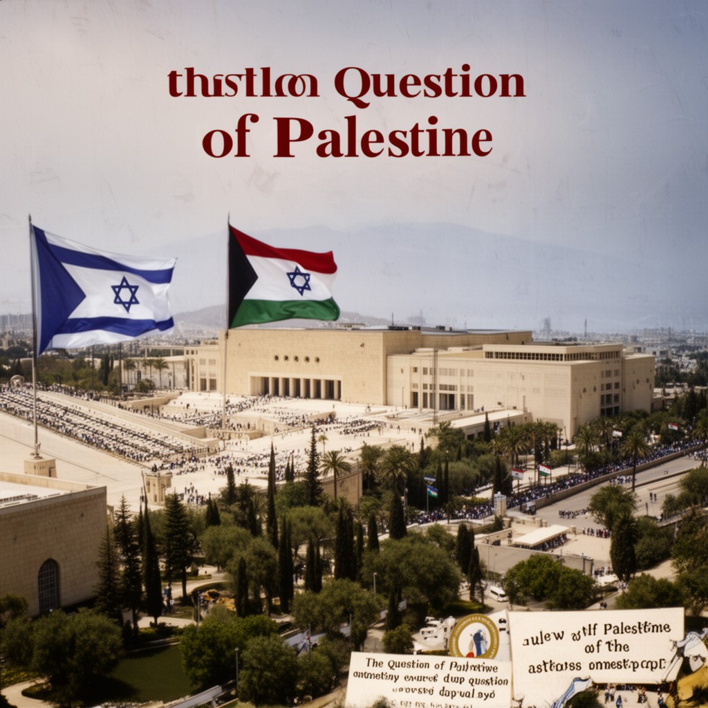 AI-generated illustration of Question of Palestine