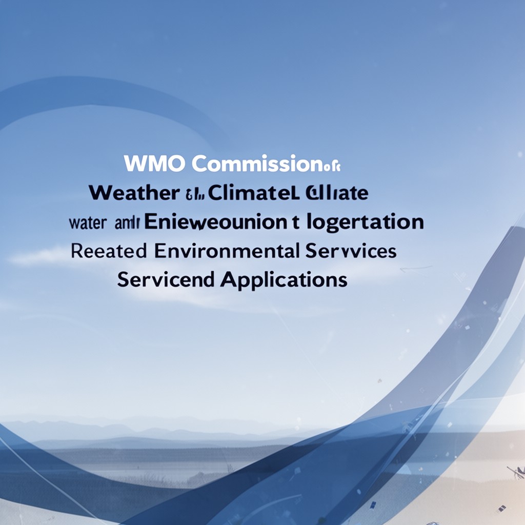 AI-generated illustration of WMO Commission for Weather, Climate, Water and Related Environmental Services and Applications