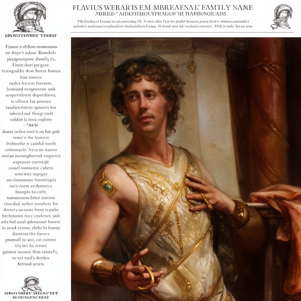 AI-generated illustration of Flavius