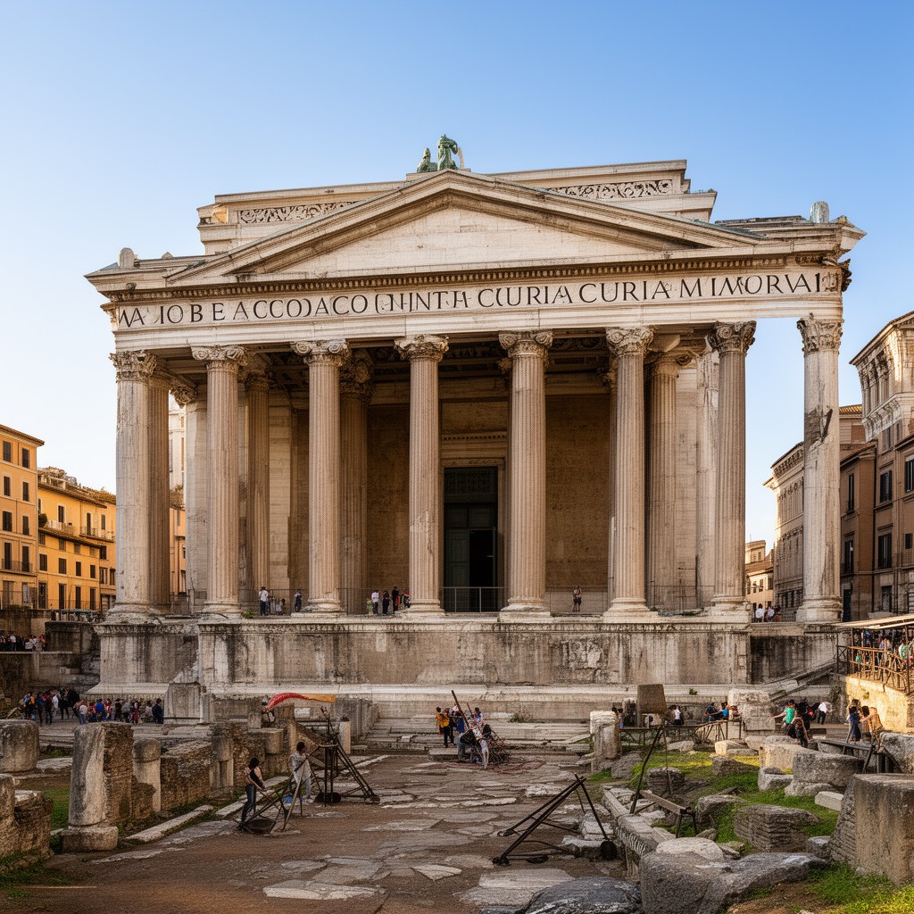 AI-generated illustration of Curia Cornelia