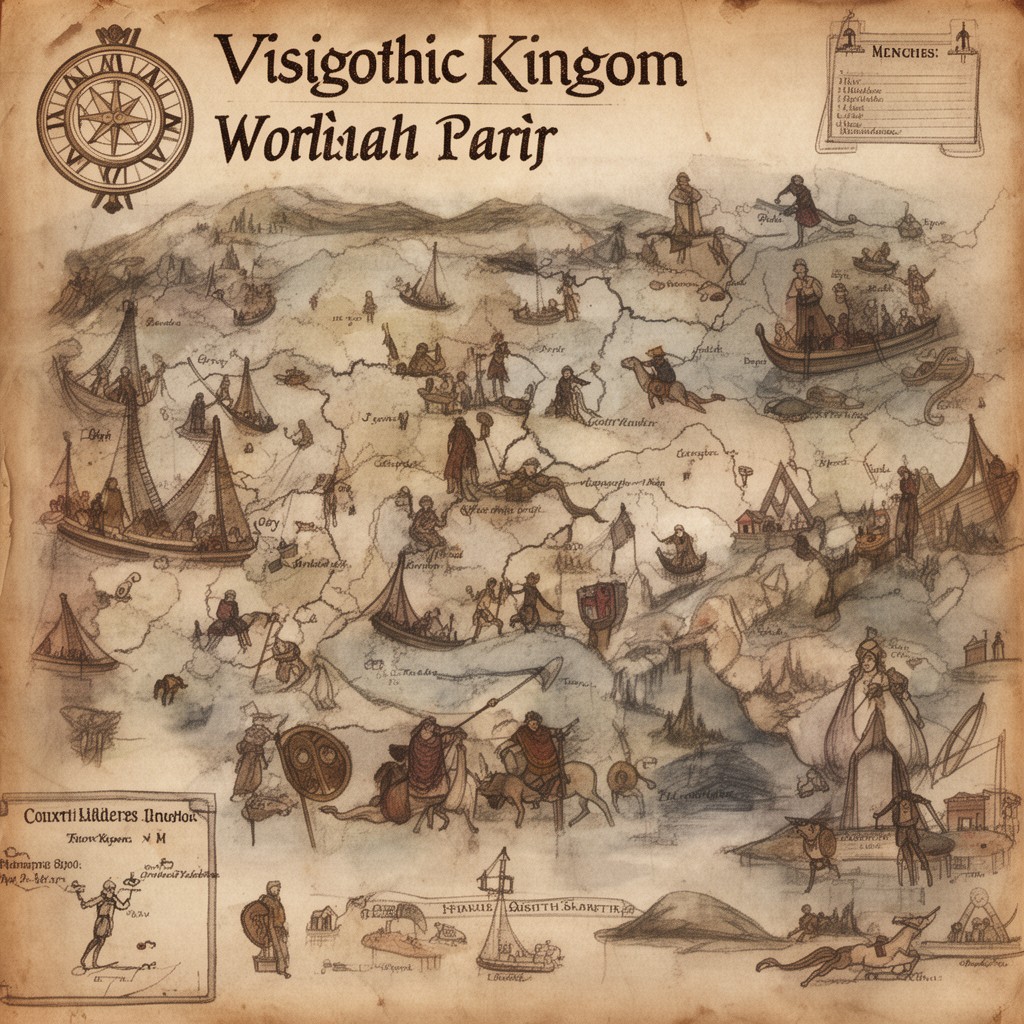 AI-generated illustration of Visigothic Kingdom