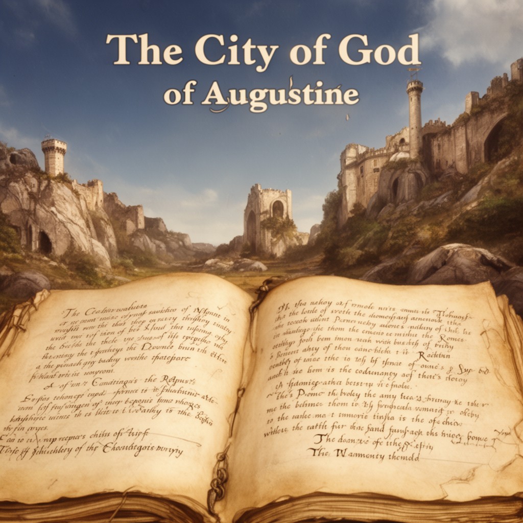 AI-generated illustration of "The City of God" by Augustine of Hippo