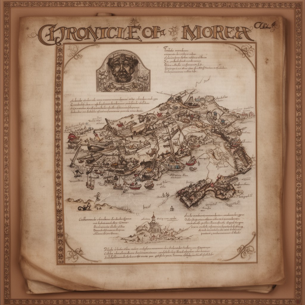 AI-generated illustration of Chronicle of Morea