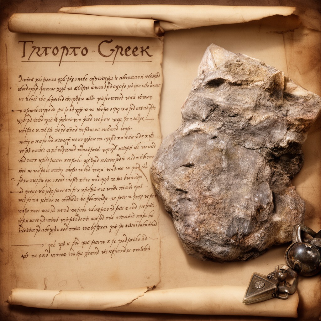 AI-generated illustration of Proto-Greek