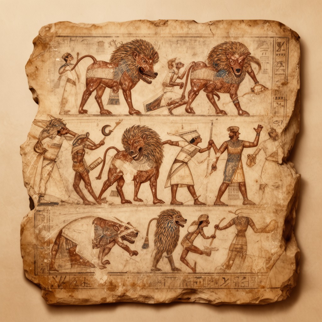 AI-generated illustration of Epic of Gilgamesh