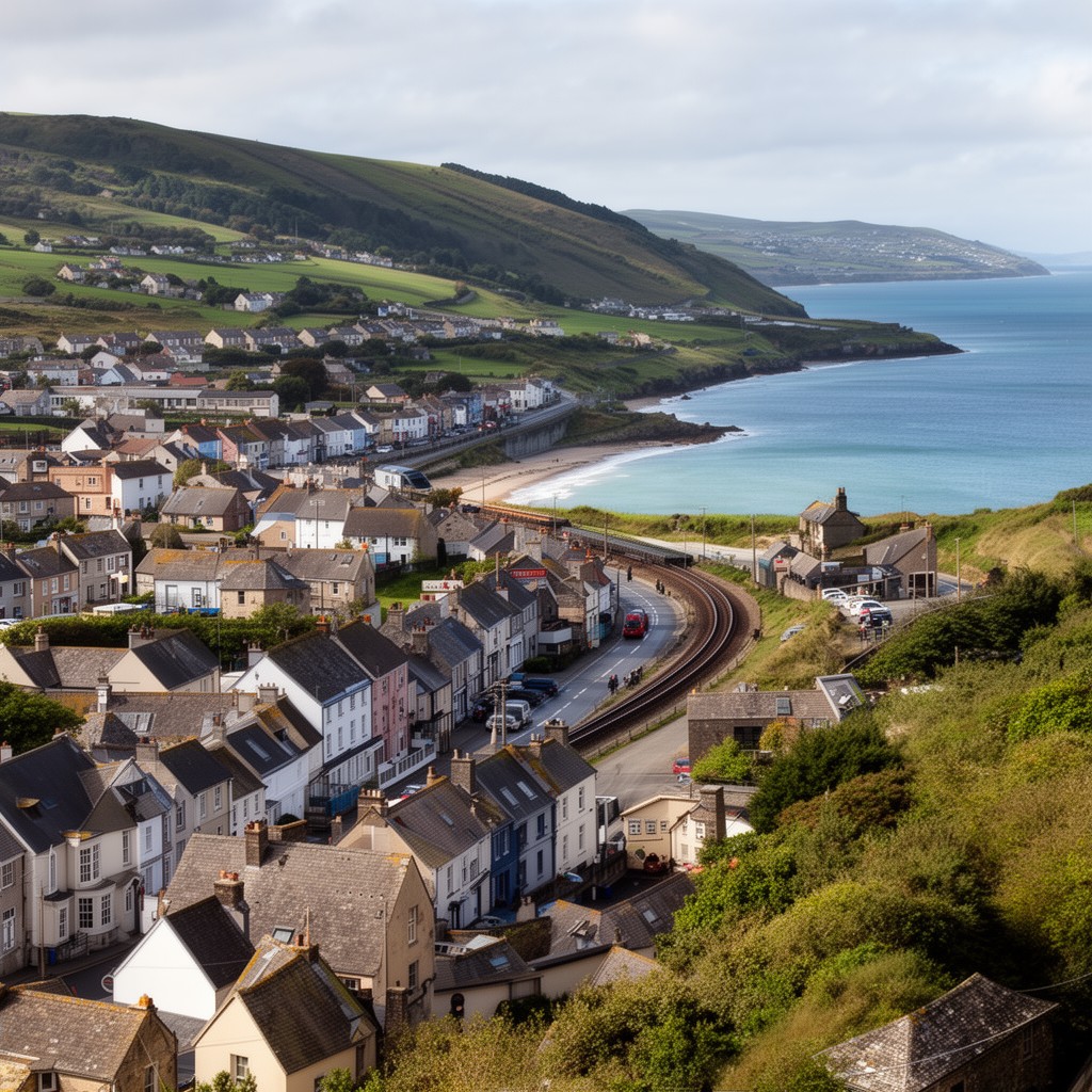 AI-generated illustration of Pwllheli (via Cambrian Coast)