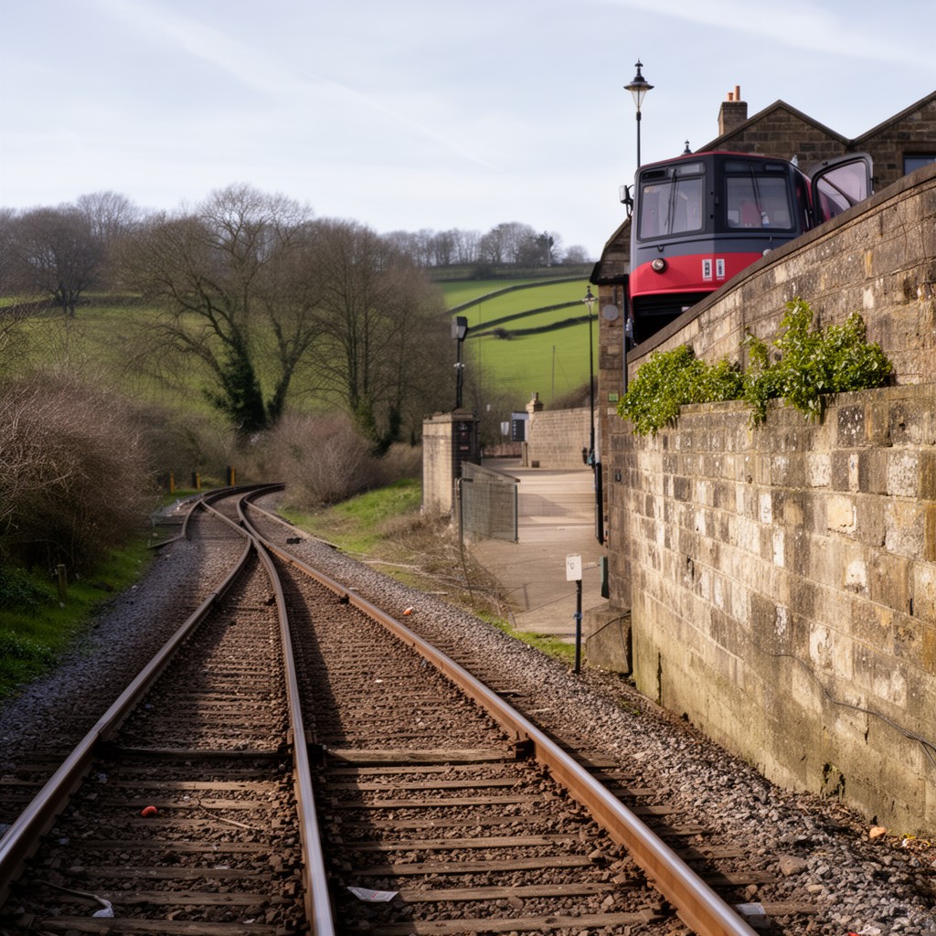 AI-generated illustration of Shrewsbury–Chester line