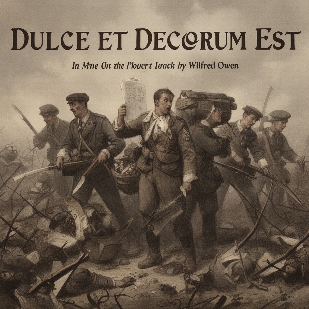 AI-generated illustration of Dulce et Decorum Est