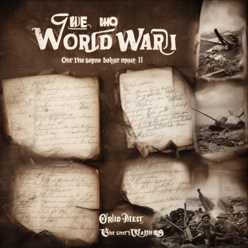 AI-generated illustration of World War I poetry