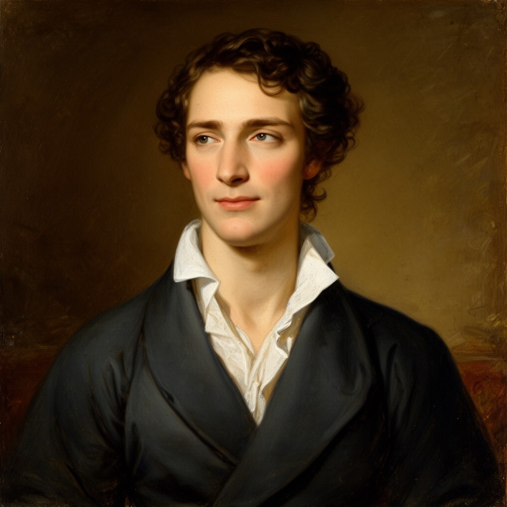 AI-generated illustration of John Keats
