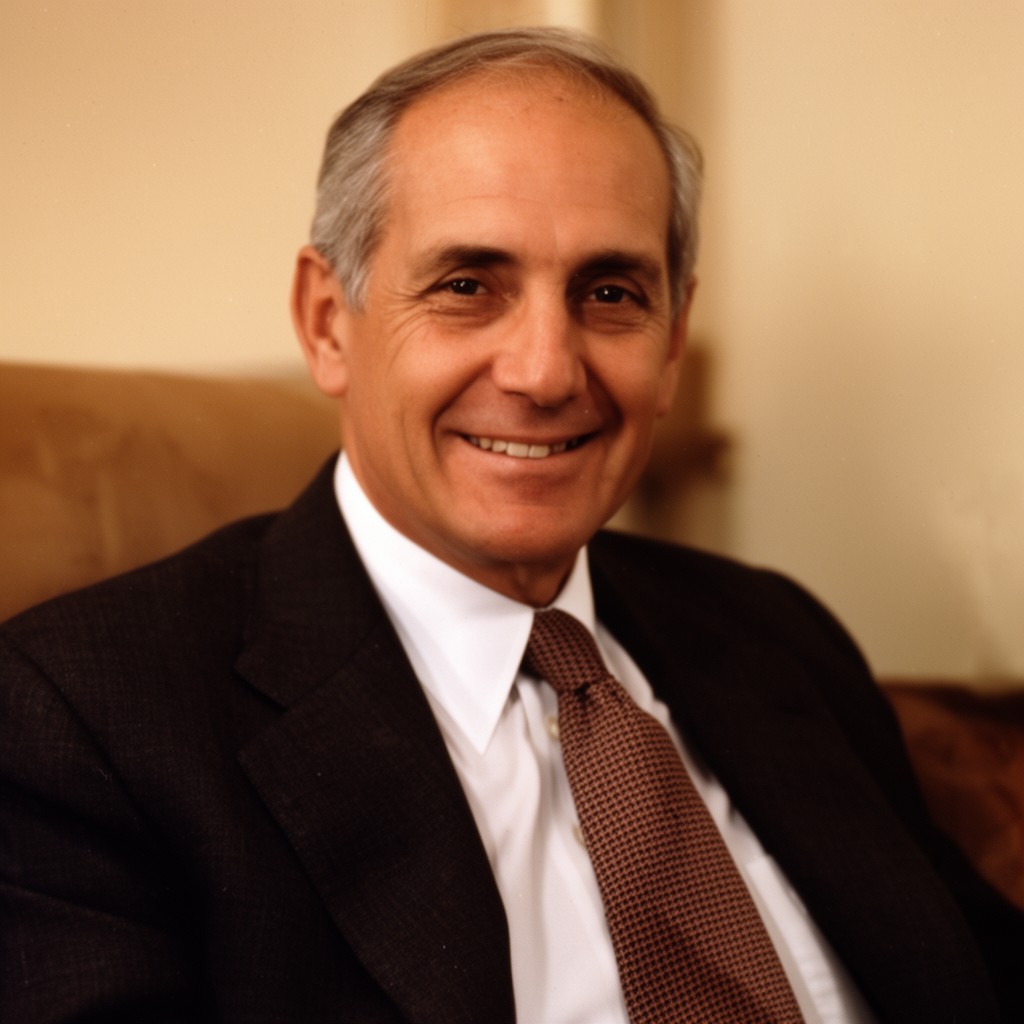 AI-generated illustration of William Simon