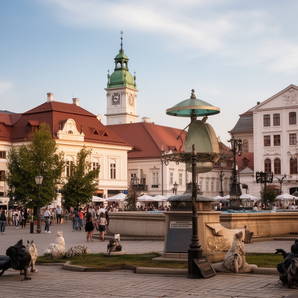 AI-generated illustration of Debrecen