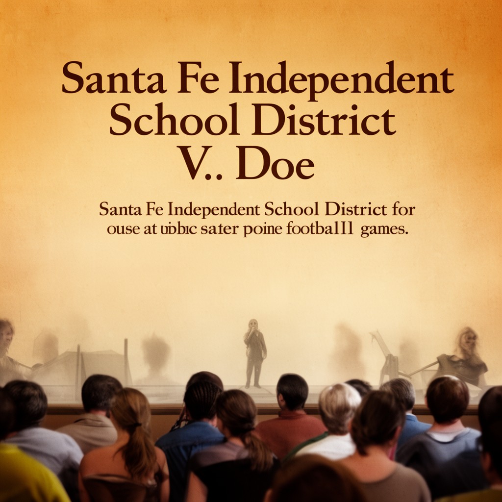 AI-generated illustration of Santa Fe Independent School District v. Doe