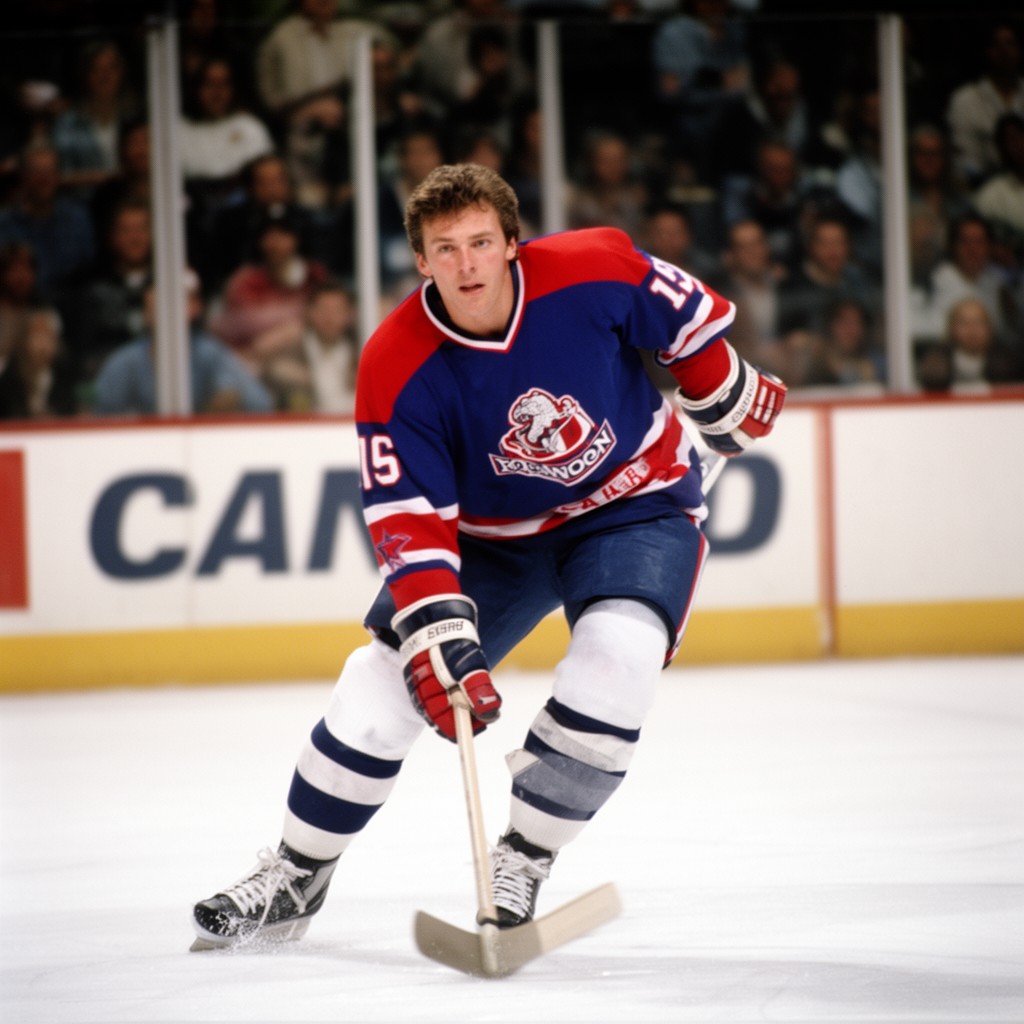 AI-generated illustration of Denis Savard