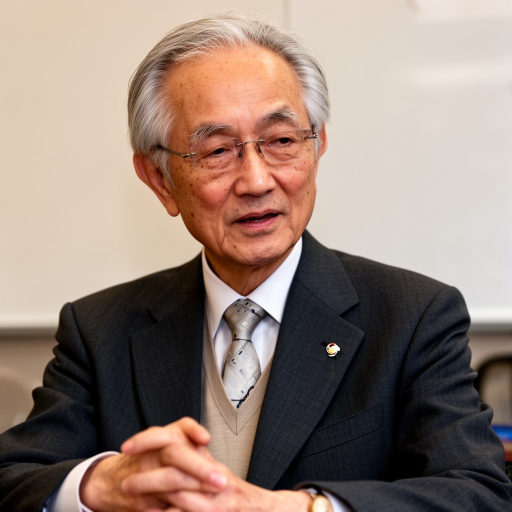 AI-generated illustration of Toshihide Maskawa