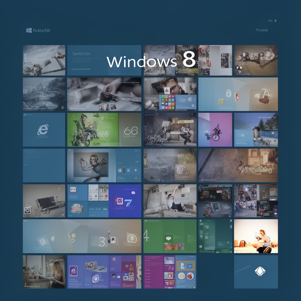 AI-generated illustration of Windows 8