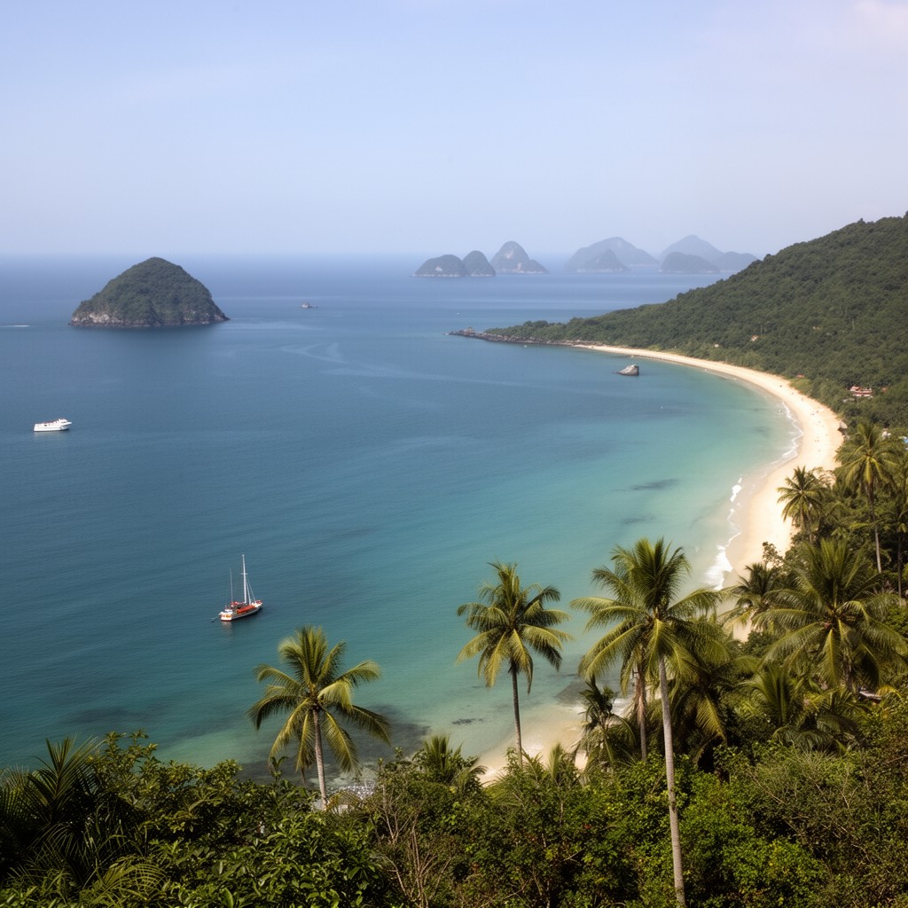 AI-generated illustration of Hainan