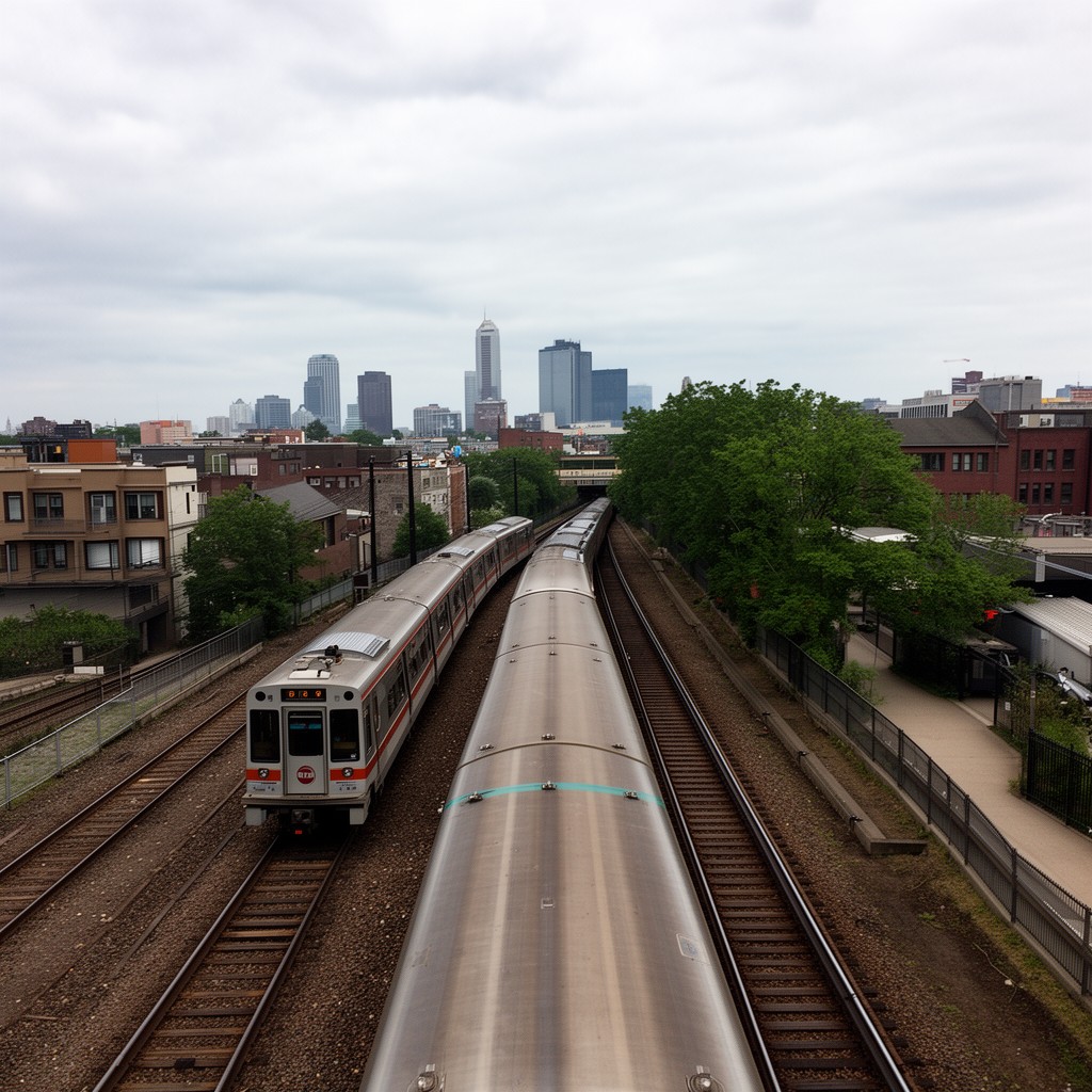 AI-generated illustration of Boston and Albany Railroad Highland branch