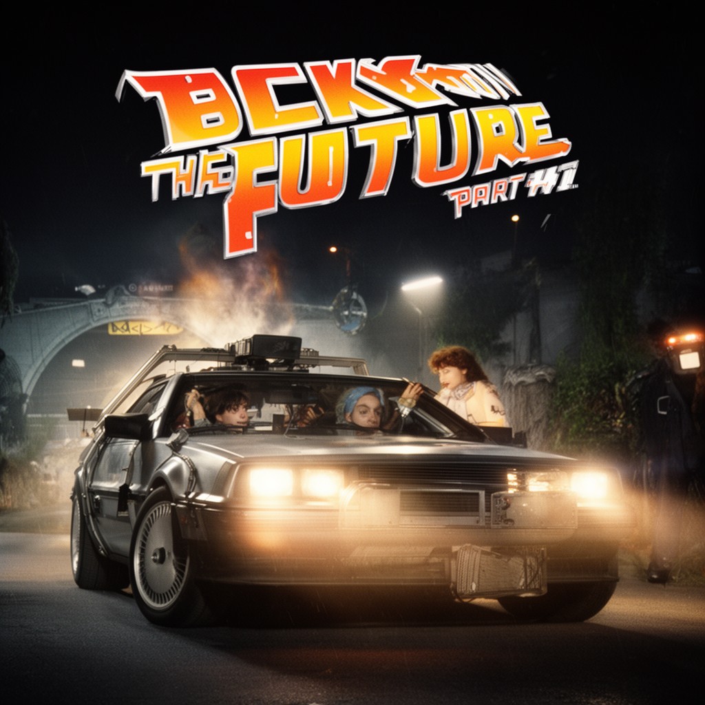 AI-generated illustration of Back to the Future Part II