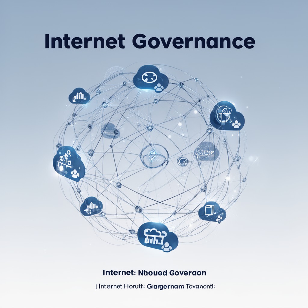 AI-generated illustration of Internet governance