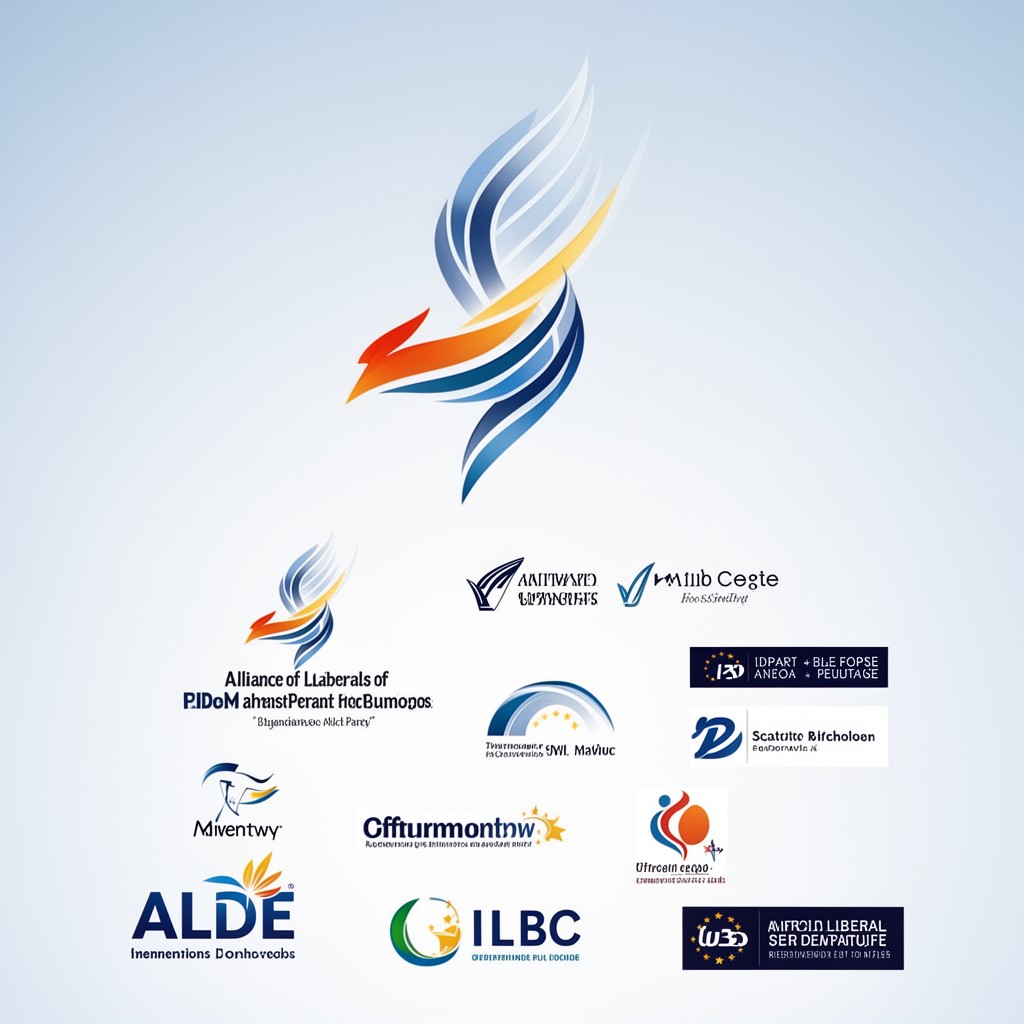 AI-generated illustration of Alliance of Liberals and Democrats for Europe Party (ALDE Party)