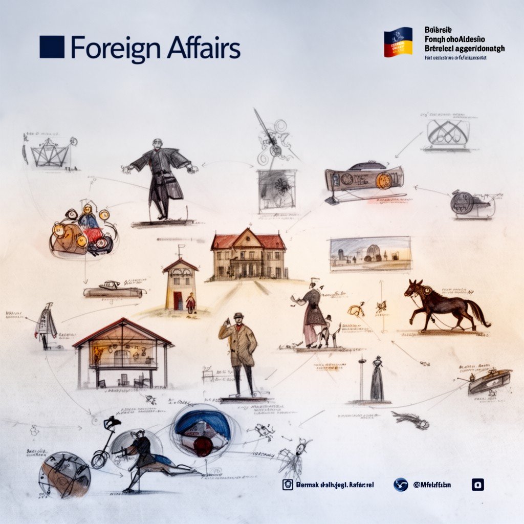 AI-generated illustration of Foreign Affairs